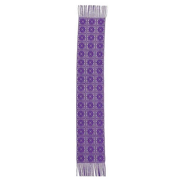 Heritage Lace Daisy Scarf 10 x 65 in. - Purple DSRF-PP